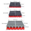 4 KLCB  1.8 Strengthen Plastic Floor Heavy Duty Car Garage Floor Mat Plastic Interlocking Floor Tiles Floor Mat  KA-T009-2