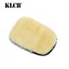 主图3 KLCB Single-Sided Faux Sheepskin Car Wash Glove with Mesh Back Breathable KA-G014 23*17 cm