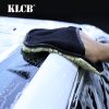 主图6 KLCB Single-Sided Faux Sheepskin Car Wash Glove with Mesh Back Breathable KA-G014 23*17 cm